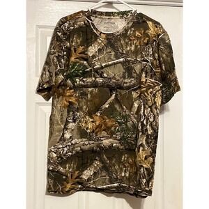 Men's Camouflage / Camo Shirt ~Real Tree T Shirt~ Size Large Short Sleeve